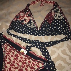 lucky brand patriotic bathing suit